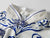 Mandarin Collar Cap Sleeve Blue & White Porcelain Pattern Cheongsam Chinese Dress