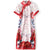 Knee Length Traditional Floral Cheongsam Chinese Dress