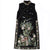 Ärmelloses chinesisches Cheongsam-Kleid mit Blumenstickerei aus echter Seide