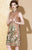 Vestido chino cheongsam de seda real con bordado floral sin mangas