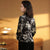 Mandarin Sleeve Floral Velvet Women's Chinese Jacket Cheongsam Top