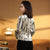 Bamboo Pattern Velvet Women's Chinese Jacket Cheongsam Top