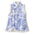 Gilet de gilet chinois ouaté à motif de fourrure bleu et blanc en porcelaine