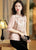 Gerüschte Ärmel Blumenstickerei Brokat Cheongsam Top Chinesische Bluse