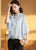 Floral Embroidery Ruffle Sleeve Cheongsam Top Chinese Blouse