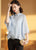 Blusa china con top cheongsam con mangas con volantes y bordado floral