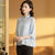 Floral Embroidery Ruffle Sleeve Cheongsam Top Chinese Blouse