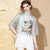 Floral Embroidery Illusion Sleeve Cheongsam Top Chinese Blouse