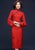 Vestido de tubo de estilo chino retro con parte superior cheongsam de manga con volantes