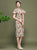 Ruffle Sleeve Modern Cheongsam Chinese Style Velvet Pencil Dress