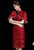 Ruffle Sleeve Modern Cheongsam Chinese Style Pencil Dress with Cape