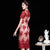 Robe crayon de style chinois traditionnel Cheongsam en dentelle florale