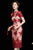 Floral Lace Tradtional Cheongsam Chinese Style Pencil Dress