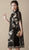 Floral Embroidery Illusion Sleeve Real Silk Modern Cheongsam Chinese Dress