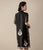 Floral Embroidery Illusion Sleeve Real Silk Modern Cheongsam Chinese Dress