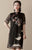 Floral Embroidery Silk & Organza Modern Cheongsam Casual Chinese Dress