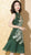 Phoenix Embroidery Modern Cheongsam Chinese Dress with Pleated Skirt