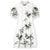 Bamboo Leaves Embroidery Modern Cheongsam Chinese Dress with Expansion Skirt