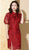 Puff Sleeve Floral Embroidery Modern Cheongsam Chinese Dress