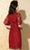 Puff Sleeve Floral Embroidery Modern Cheongsam Chinese Dress