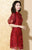 Puff Sleeve Floral Embroidery Modern Cheongsam Chinese Dress