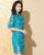 Puff Sleeve Floral Embroidery Modern Cheongsam Chinese Dress