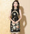 Ärmellose Blumenstickerei Echte Seide Moderne Cheongsam Chinesisches Kleid