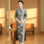 3/4 Sleeve A-line Floral Brocade Retro Cheongsam Chinese Dress