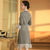 Abito cinese cheongsam stile Shanghai anni '30 con bordo in pizzo