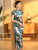 Cap Sleeve Floral Velvet Cheongsam Chinese Dress with Lace Edge