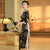 Vestido chino cheongsam estilo Shanghai de 1930 con borde de encaje