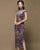 Robe chinoise Cheongsam style Shanghai des années 1930 avec bord en dentelle