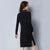 Floral Embroidery Knee Length Cheongsam Chinese Style Sweater Dress