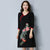 Blumenstickerei V-Ausschnitt Cheongsam im chinesischen Stil Pulloverkleid