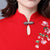 Key Hole Neck Knee Length Cheongsam Chinese Style Sweater Dress