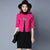 Open Front Floral Embroidery Chinese Style Women's Cardigan