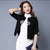 Open Front Floral Embroidery Chinese Style Women's Cardigan