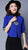 Open Front Floral Embroidery Chinese Style Women's Cardigan