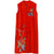 Vestido de punto sin mangas con bordado floral moderno Cheongsam de una línea