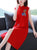 Sleeveless Floral Embroidery Modern Cheongsam A-line Knit Dress