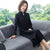 Long Sleeve Key Hole Neck Modern Cheongsam A-line Knit Dress