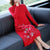 Floral Embroidery Key Hole Neck Modern Cheongsam A-line Knit Dress