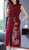 Floral Embroidery Sleeveless Modern Cheongsam A-line Knit Dress