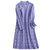 Auspicious Pattern Long Sleeve Modern Cheongsam A-line Knit Dress