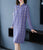 Auspicious Pattern Long Sleeve Modern Cheongsam A-line Knit Dress