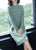 Auspicious Pattern Long Sleeve Modern Cheongsam A-line Knit Dress