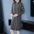 Auspicious Pattern Long Sleeve Modern Cheongsam A-line Knit Dress