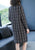 Auspicious Pattern Long Sleeve Modern Cheongsam A-line Knit Dress