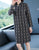 Auspicious Pattern Long Sleeve Modern Cheongsam A-line Knit Dress