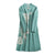 Vestido de punto floral de una línea de Cheongsam moderno de manga larga